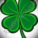 Fajna wersja tatuaży szkicuje koniczynę - może być używana do tatuaży koniczyny dziewcząt