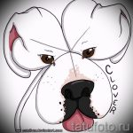 Ciekawa wersja szkiców tatuażu koniczyna - może służyć do jaskółki z tatuażem koniczyny