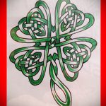 Oryginalna wersja szkiców tatuażu koniczyny - może być użyta do tatuażu koniczyny