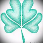 Fajna wersja szkiców do tatuażu koniczyna - może być użyta do tatuażu w formie koniczyny