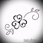 Oryginalna wersja szkiców tatuażu koniczyna-może być używana do tatuażu koniczyny do rysowania