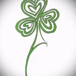 Fajna wersja szkiców tatuażu koniczyna - może być użyta do tatuażu biedronki na koniczynie