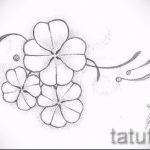 Stylowa wersja szkiców do tatuażu koniczyna - może być używana do tatuażu koniczyny nieskończoności