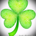 Ciekawa wersja szkiców do tatuażu koniczyna - może być wykorzystana do tatuażu koniczyny