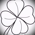 Fajna wersja szkiców do tatuażu koniczyna - może być użyta do tatuażu koniczyny na nodze