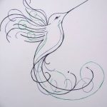 Fotóvázlat a kolibri tetoválásról 2018.10.15. №011 - a kolibri tetoválás vázlata -