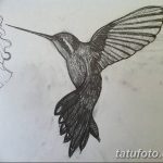Fotóvázlat a kolibri tetoválásról 2018.10.15. №017 - a kolibri tetoválás vázlata -
