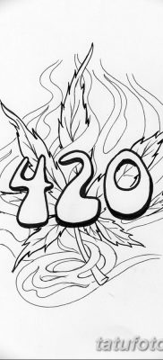fotó vázlatok tetoválás marihuána (kender) 2019.04.27. №068 - tetoválás marihuána -