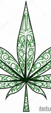 fotó vázlatok tetoválás marihuána (kender) 2019.04.27. №066 - tetoválás marihuána -
