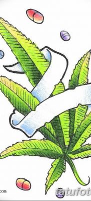 fotó vázlatok tetoválás marihuána (kender) 2019.04.27. №062 - tetoválás marihuána -