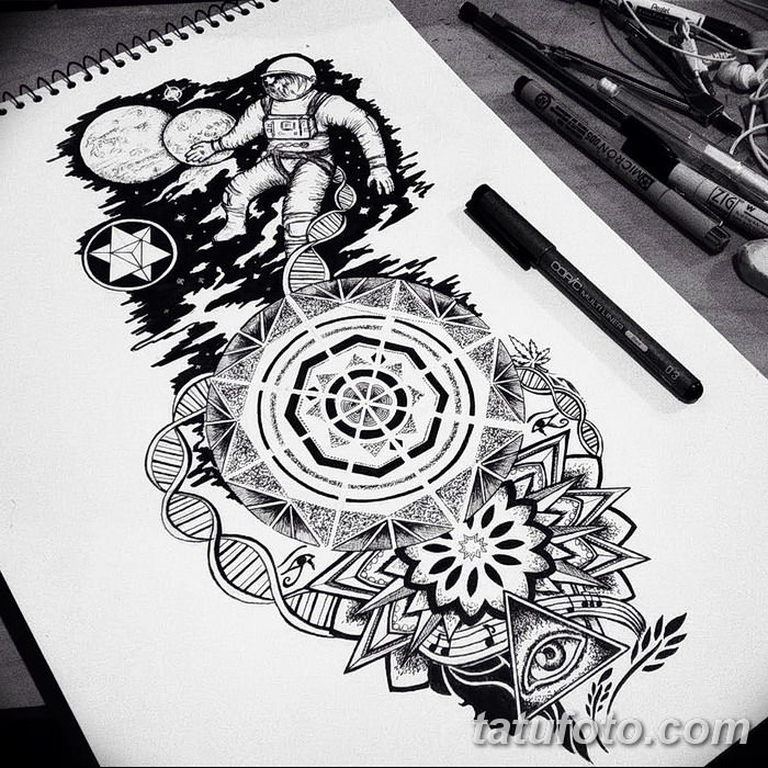 اسكتشات صور لمساحة الوشم بتاريخ 09/26/2017 №088 - اسكتشات لمساحة الوشم -