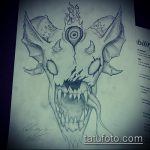 A kecske tetoválás vázlata # 387 a rajz méltó változata, amely könnyen használható a kecske koponya tetoválásként történő feldolgozására és alkalmazására