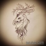 kecske tetoválás vázlata # 971