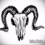 A kecske tetoválás vázlata # 435 a minta hűvös változata, amely könnyen használható feldolgozásra és alkalmazásra, mint a kecsketetoválás, amely füvet eszik