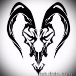 A kecske tetoválás vázlata # 578 a minta érdekes változata, amely sikeresen használható kecske- és késatomok megváltoztatására és tetoválására