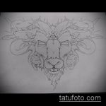 kecske tetoválás vázlata # 843 - a minta egyedi változata, amely könnyen használható felülvizsgálathoz és rajzoláshoz, mint a kecsketetoválás, amely füvet eszik