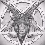 A kecske tetoválás vázlata # 288 a rajz méltó változata, amely sikeresen használható a felülvizsgálathoz és a tetováláshoz, ha a kecske füvet eszik