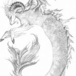 fotó Vázlatok egy bak tetoválásról, keltezés: 09.09.2017 № 002 - Vázlatokf a bak tetoválásról -