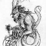 fotó Vázlatok egy bak tetoválásról, keltezésű: 09.09.2017 №006 - Vázlatokf a bak tetoválásról -