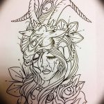 fotó Vázlatok egy bak tetoválásról, kelte: 2017. 09. 29 №011 - Vázlatokf a bak tetoválásról -