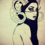 fotó Vázlatok egy Bak tetoválásról, keltezés: 09.09.2017 №023 - Vázlatokf a Bak tetoválásról -