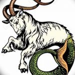 fotó Vázlatok egy bak tetoválásról, keltezés: 09.09.2017 №029 - Vázlatokf a bak tetoválásról -