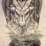 fotó Vázlatok egy bak tetoválásról, kelte: 2017. 09. 29 №032 - Vázlatokf a bak tetoválásról -