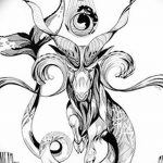 fotó Vázlatok egy bak tetoválásról, keltezés: 09.09.2017 №039 - Vázlatokf a bak tetoválásról -