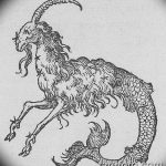 fotó Vázlatok egy bak tetoválásról, keltezés: 09.09.2017 №050 - Vázlatokf a bak tetoválásról -