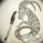 fotó Vázlatok egy bak tetoválásról, keltezés: 09.09.2017 №059 - Vázlatokf a bak tetoválásról -