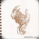 fotó Vázlatok egy Bak tetoválásról, keltezés: 09.09.2017 №062 - Vázlatokf a Bak tetoválásról -