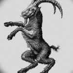 fotó Vázlatok egy bak tetoválásról, keltezés: 09.09.2017 №084 - Vázlatokf a bak tetoválásról -