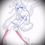 Szokatlan szárny tetoválás vázlat - szárny tetoválás tervezés alkalmas angyalszárny tetoválás a hátán a férfiak számára