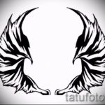 Szárnyas tetoválás vázlata