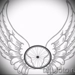 Szokatlan szárny tetoválás vázlat - szárny tetoválás tervezés alkalmas angyal szárny tetoválás egy lány hátán