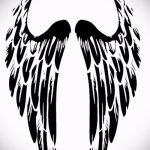 Hűvös szárny tetoválás vázlat - szárny tetoválás tervezés alkalmas szép szárny tetoválás