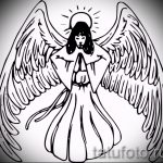 Érdekes vázlat a szárnyak tetoválásáról - a szárny tetoválásának rajza alkalmas tetoválásra szárnyak formájában