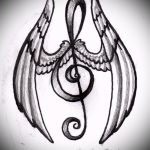 Hűvös szárny tetoválás vázlat - szárny tetoválás tervezés alkalmas borda szárny tetoválás