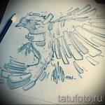 Szokatlan szárny tetoválás vázlat - szárny tetoválás tervezés alkalmas tetoválás egy angyal szárnya alatt