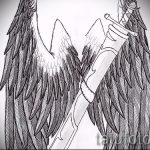 Hűvös szárny tetoválás vázlat - szárny tetoválás tervezés alkalmas oroszlán tetoválás szárnyakkal