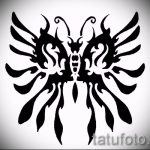 Érdekes vázlat egy szárny tetoválásról - a szárny tetoválás rajza alkalmas a mellkason lévő szárnyak tetoválására