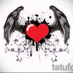 Szokatlan szárny tetoválás vázlat - szárny tetoválás tervezés alkalmas koponya szárny tetoválás
