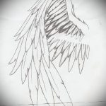 Szokatlan szárny tetoválás vázlat - szárny tetoválás tervezés alkalmas szárny tetoválás megjelölésére