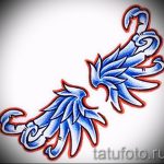 Hűvös szárny tetoválás vázlat - szárny tetoválás tervezés alkalmas kereszt szárnyak tetoválás