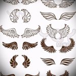 Hűvös szárny tetoválás vázlat - szárny tetoválás tervezés alkalmas angyalszárny tetováláshoz