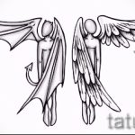 Szokatlan vázlat egy szárny tetoválásról - a szárny tetoválás rajza alkalmas a csukló tetoválására