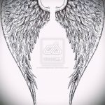 Érdekes vázlat a szárnyak tetoválásáról - a szárny tetoválásának rajza alkalmas a szárnyak tetoválására