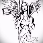 Hűvös szárny tetoválás vázlat - szárny tetoválás tervezés alkalmas hátsó tetoválás angyal szárnyak fotó