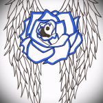 Érdekes vázlat egy szárny tetoválásról - egy szárny tetoválás rajza alkalmas angyalszárny tetoválására a hátoldalon