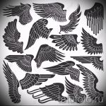 Szokatlan szárny tetoválás vázlat - szárny tetoválás tervezés alkalmas farkas tetoválás szárnyakkal